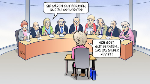 Cartoon: V.d.L. vor U-Ausschusse (medium) by Harm Bengen tagged von,der,leyen,verteidungsministerin,berateraffäre,beraten,hand,löschung,kosten,untersuchungsausschuss,harm,bengen,cartoon,karikatur,von,der,leyen,verteidungsministerin,berateraffäre,beraten,hand,löschung,kosten,untersuchungsausschuss,harm,bengen,cartoon,karikatur