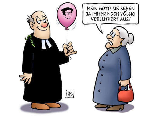 Cartoon: Verluthert (medium) by Harm Bengen tagged reformationstag,2017,feiertag,luther,500,pastor,susemil,harm,bengen,cartoon,karikatur,reformationstag,2017,feiertag,luther,500,pastor,susemil,harm,bengen,cartoon,karikatur