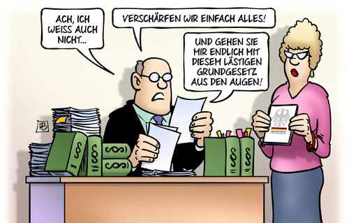 Cartoon: Verschärfung (medium) by Harm Bengen tagged verschärfung,verschärfen,asyl,residenzpflicht,gesetze,paragraphen,grundgesetz,verfassung,silvestervorfälle,handy,klauen,frauen,übergriffe,sexuelle,belästigung,diebstahl,raub,köln,harm,bengen,cartoon,karikatur,verschärfung,verschärfen,asyl,residenzpflicht,gesetze,paragraphen,grundgesetz,verfassung,silvestervorfälle,handy,klauen,frauen,übergriffe,sexuelle,belästigung,diebstahl,raub,köln,harm,bengen,cartoon,karikatur