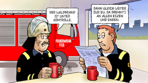 Cartoon: Waldbrand und EU (medium) by Harm Bengen tagged waldbrand,feuerwehr,kontrolle,europawahl,ergebnis,spitzenpersonal,postengeschacher,brennt,streit,harm,bengen,cartoon,karikatur,waldbrand,feuerwehr,kontrolle,europawahl,ergebnis,spitzenpersonal,postengeschacher,brennt,streit,harm,bengen,cartoon,karikatur