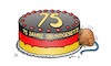 Cartoon: 75 Jahre Grundgesetz (small) by Harm Bengen tagged 75 jahre grundgesetz torte kuchen ratte fressen afd nazis demokratie harm bengen cartoon karikatur