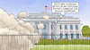 Cartoon: Abriss Ostflügel (small) by Harm Bengen tagged abriss,ostflügel,weißes,haus,trump,staubwolke,zerstörung,putin,netanjahu,gaza,ukraine,trümmer,harm,bengen,cartoon,karikatur