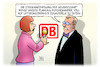Cartoon: Bahnstreiks und Planung (small) by Harm Bengen tagged streikankündigung,gewerkschaft,bahnstreiks,planung,db,witterungsbedingte,zugausfälle,interview,harm,bengen,cartoon,karikatur