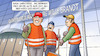 Cartoon: BER-Warnstreik (small) by Harm Bengen tagged ber,berlin,flughafen,arbeiter,streik,warnstreik,verdi,harm,bengen,cartoon,karikatur