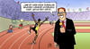 Cartoon: Bolt in Rio (small) by Harm Bengen tagged usain,bolt,rio,olympia,100,sprint,goldmedaille,twitter,harm,bengen,cartoon,karikatur