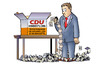 Cartoon: CDU-Mindestlohn (small) by Harm Bengen tagged mindestlohn,cdu,lohnuntergrenze,streit,parteitag,merkel,bundeskanzlerin,kompromiss,leyen,ausnahmen,tarif,lohn,gewerkschaften,verhandlungen