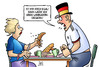 Cartoon: EM-Aus (small) by Harm Bengen tagged wimbledon siegerin kerber em europameisterschaft fussball ausscheiden ende deutschland frankreich harm bengen cartoon karikatur