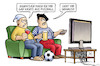 Cartoon: EM 2021 Aus (small) by Harm Bengen tagged em,fussball,england,deutschland,wembley,frankreich,tv,harm,bengen,cartoon,karikatur