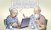 Cartoon: ePA (small) by Harm Bengen tagged elektronische,patientenakten,freundinnen,kaffeekränzchen,gejammer,epa,computer,laptop,krankheiten,datenschutz,susemil,harm,bengen,cartoon,karikatur