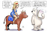 Cartoon: EU-Klimaschutzziele (small) by Harm Bengen tagged eu,europa,stier,eisbaer,klimaschutzziele,senkung,treibhausgase,tropfen,heissen,stein,klimaerwaermung,hitze,harm,bengen,cartoon,karikatur