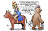 Cartoon: EU-Russland-Sanktionen (small) by Harm Bengen tagged wirtschaftssanktionen,eu,europa,stier,baer,russland,egal,olympia,sperre,ausscheiden,em,fussball,europameisterschaft,harm,bengen,cartoon,karikatur