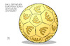 Cartoon: Fussball-Superliga (small) by Harm Bengen tagged ball footballleaks european super league esl entwurf fussball bayern münchen dortmund harm bengen cartoon karikatur