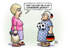Cartoon: Fussball-Wochenende (small) by Harm Bengen tagged fussball,wochenende,viertelfinale,halbfinale,em,europameisterschaft,susemil,harm,bengen,cartoon,karikatur