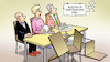 Cartoon: GDL-Ausstieg (small) by Harm Bengen tagged tarifverhandlung,bahn,db,gdl,ausstieg,fahrtrichtung,tisch,streik,harm,bengen,cartoon,karikatur