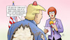 Cartoon: Große Fortschritte (small) by Harm Bengen tagged gespräche,einigung,verbrannt,beule,verletzung,interview,straße,von,hormus,monitor,usa,iran,krieg,trump,harm,bengen,cartoon,karikatur