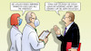 Cartoon: Inzidenz-Maßstab (small) by Harm Bengen tagged pandemie,massstab,maßstab,inzidenz,corona,wissenschaftler,politiker,beschwichtigen,harm,bengen,cartoon,karikatur