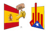 Cartoon: Katalonien und Artikel 155 (small) by Harm Bengen tagged katalonien,artikel,155,spanien,unabhängigkeit,drohungen,zwangsverwaltung,harm,bengen,cartoon,karikatur