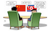 Cartoon: Kim in China (small) by Harm Bengen tagged kim,jong,un,xi,china,nordkorea,staatsbesuch,zug,geld,rückfahrkarte,harm,bengen,cartoon,karikatur