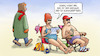 Cartoon: Klimaskeptiker (small) by Harm Bengen tagged klimaskeptiker,klimawandel,hitze,sommer,heiss,harm,bengen,cartoon,karikatur