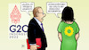 Cartoon: Lawrow-Abreise (small) by Harm Bengen tagged vorzeitige,abreise,beschimpfen,baerbock,g20,bali,indonesien,aussenministertreffen,lawrow,krieg,ukraine,russland,harm,bengen,cartoon,karikatur