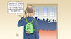 Cartoon: Merz auf Gipfel (small) by Harm Bengen tagged charlotte,merz,rucksack,kalender,gipfel,bundeskanzler,reisen,harm,bengen,cartoon,karikatur