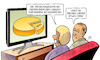 Cartoon: NL-Wahl 2025 (small) by Harm Bengen tagged wilders,rechtsradikal,islamfeindlich,wahl,niederlande,holland,tv,tortendiagramm,käse,pvv,geruch,gestank,riechen,harm,bengen,cartoon,karikatur