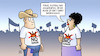 Cartoon: No Kings (small) by Harm Bengen tagged prinz,andrew,epstein,skandal,tshirt,no,kings,proteste,usa,demokratie,trump,diktator,harm,bengen,cartoon,karikatur