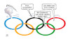 Cartoon: Olympia-Ende (small) by Harm Bengen tagged geschafft,olympia,tokio,ende,olympische,ringe,luft,raus,2024,paris,harm,bengen,cartoon,karikatur
