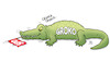 Cartoon: Pro-Groko (small) by Harm Bengen tagged groko,krokodil,spd,parteitag,entscheidung,harm,bengen,cartoon,karikatur