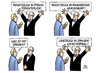 Cartoon: Rechts-Links-Rucke (small) by Harm Bengen tagged rechtsruck,polen,frankreich,wahlen,spanien,linksruck,interview,harm,bengen,cartoon,karikatur