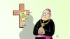 Cartoon: Rekordaustritte (small) by Harm Bengen tagged kirchenaustritte,rekord,kruzifix,zettel,katholische,kirche,jesus,christus,harm,bengen,cartoon,karikatur
