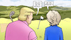 Cartoon: Respekt zollen (small) by Harm Bengen tagged respekt,zollen,zölle,prozent,trump,von,der,leyen,vdl,golfplatz,schottland,eu,usa,harm,bengen,cartoon,karikatur