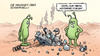 Cartoon: Schiaparelli (small) by Harm Bengen tagged schiaparelli,mars,aliens,roskosmos,esa,weltraumfahrt,autonomes,fliegen,fahren,autopilot,tesla,crash,absturz,harm,bengen,cartoon,karikatur