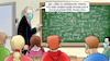 Cartoon: Schulquarantäne (small) by Harm Bengen tagged formel,einheitliche,bundesweite,schulquarantäne,regelung,schule,lehrer,tafel,schüler,corona,harm,bengen,cartoon,karikatur