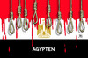 Cartoon: Todesurteile Ägypten (small) by Harm Bengen tagged todesurteile,ägypten,muslimbruderschaft,gericht,prozess,galgen,strick,blut,fahne,harm,bengen,cartoon,karikatur