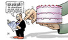 Cartoon: Torte (small) by Harm Bengen tagged wagenknecht,torte,gesicht,linke,parteitag,schadenfreude,harm,bengen,cartoon,karikatur