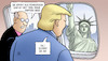 Cartoon: Trump-Ausweisungen (small) by Harm Bengen tagged trump,ausweisungen,frankreich,freiheitsstaue,1886,ohne,papiere,liberty,abschiebungen,harm,bengen,cartoon,karikatur