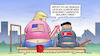 Cartoon: Trump-Putin-Nachlese (small) by Harm Bengen tagged sandkasten,kim,nordkorea,einladen,nachlese,trump,putin,donald,wladimir,treffen,usa,russland,helsinki,harm,bengen,cartoon,karikatur