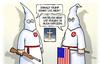Cartoon: Trump und KKK (small) by Harm Bengen tagged donald trump vorwahlen usa republikaner kukluxklan rassismus faschisten kapuzen harm bengen cartoon karikatur