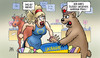 Cartoon: Ukraine-EU-Russland (small) by Harm Bengen tagged ukraine,eu,russland,baer,stier,europa,sonderangebote,gier,besitzanspruch,aufstand,proteste,revolte,janukowitsch,kiew,klitschko,harm,bengen,cartoon,karikatur