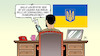 Cartoon: Wegner-Tipps (small) by Harm Bengen tagged wolodymyr,selenskyj,ukraine,schreibtisch,handy,kai,wegner,berlin,stromausfall,tennisspielen,krieg,harm,bengen,cartoon,karikatur