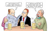 Cartoon: Zahl nach unten (small) by Harm Bengen tagged wirtschaftsweise,konjunktur,senken,prognose,corona,kneipe,stammtisch,maske,zeitung,lesen,harm,bengen,cartoon,karikatur