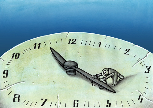 Cartoon: Time-2 (medium) by vladan tagged time,clock,slave