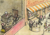 Cartoon: Restaurant (small) by vladan tagged restaurant,rich,and,poor