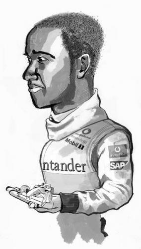 Cartoon: Lewis Hamilton (medium) by Darren Crow tagged lewis,hamilton,editorial,celebrity