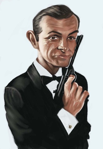 Cartoon: Bond (medium) by jonesmac2006 tagged james,bond,sean,connery,caricature
