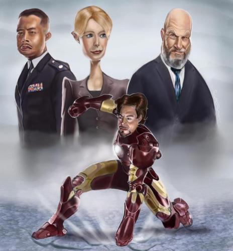 Cartoon: Iron Man Poster (medium) by jonesmac2006 tagged marvel,caricature