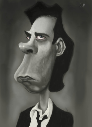 Cartoon: Nick Cave (medium) by jonesmac2006 tagged caricature