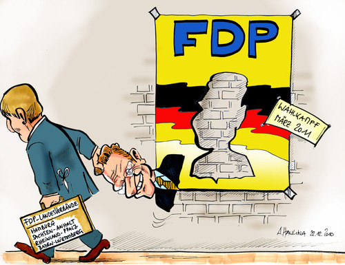Cartoon: Wahlkampf ohne Westerwelle (medium) by pianoman68 tagged wahlkampf,westerwelle,fdp