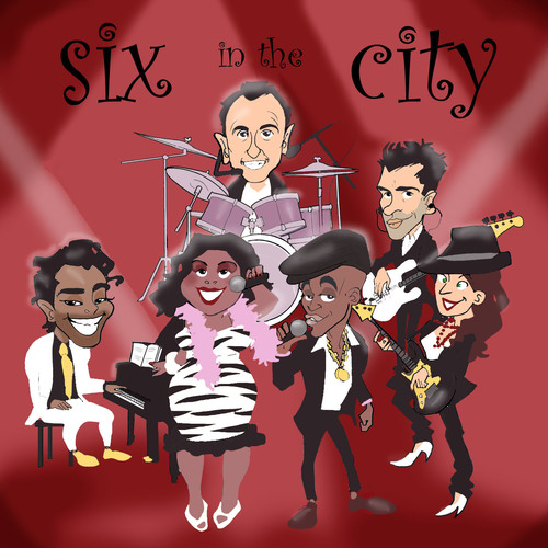 Cartoon: Six in the city (medium) by Juls tagged music
